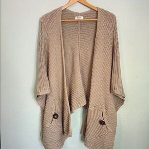 Neon Buddha Tan Knit Cardigan